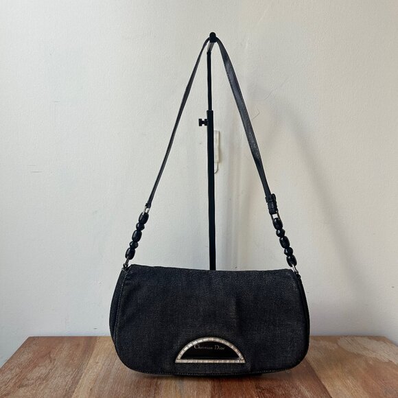 Dior CANVAS Embellished Denim Malice Dark Grey - Picture 1 of 12